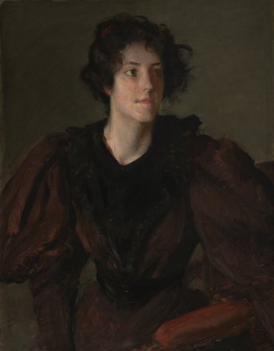 Studie einer jungen Frau von William Merritt Chase